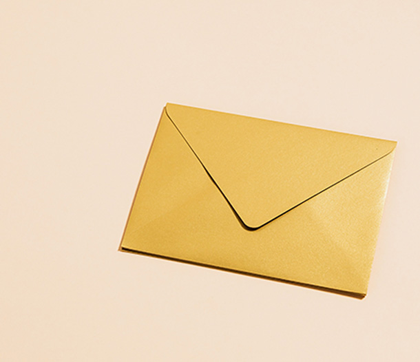 Yellow envelope on a tan background Microsoft email storage