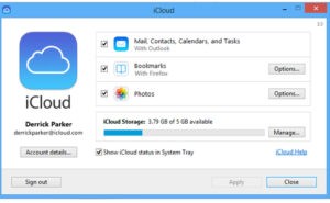 icloud windows 10 install