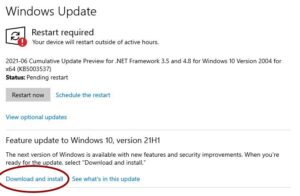 windows 10 21h2 release date